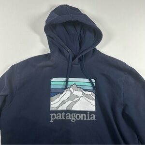 Patagonia Mens Hoodie XXL Uprisal Pullover Fleece Navy Blue Slightly Bleached